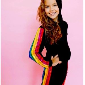 Sequin Rainbow Hoodie Track Set
12
Lola + The Boys